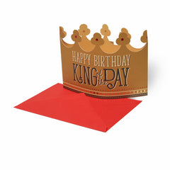 Legami - 3D Tebrik Kartı - Mutlu Doğum Günü - King Crown