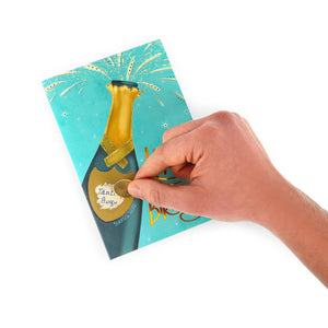 Legami - Glücklicher Geburtstags-Rubbellosen-Geburtstagskarte - Flasche - Rubbellose Karte