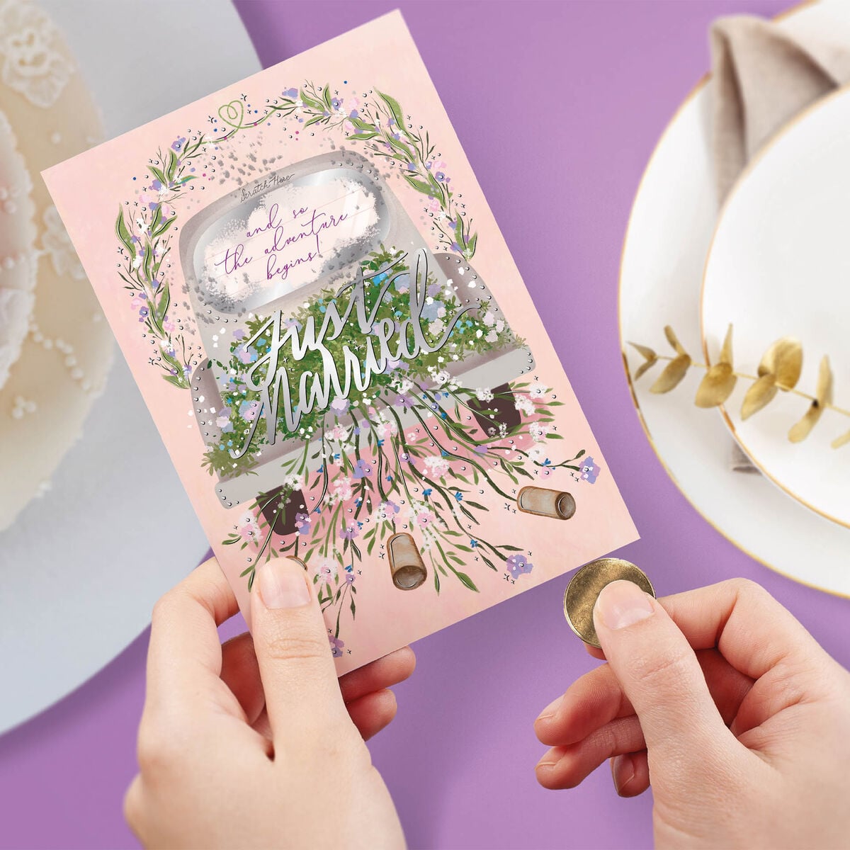 Legami - Üzerini Kazıyarak Açılan Tebrik Kartı - Wedding & Anniversary