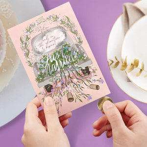 Legami - Üzerini Kazıyarak Açılan Tebrik Kartı - Wedding & Anniversary