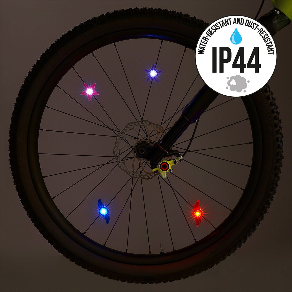 Legami - Seti 2 LED Lights Bicycle Spokes - Tek Boynuzlu At - Ride & Shine