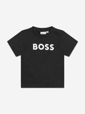 BOSS Baby Boys Logo T-Shirt in Black