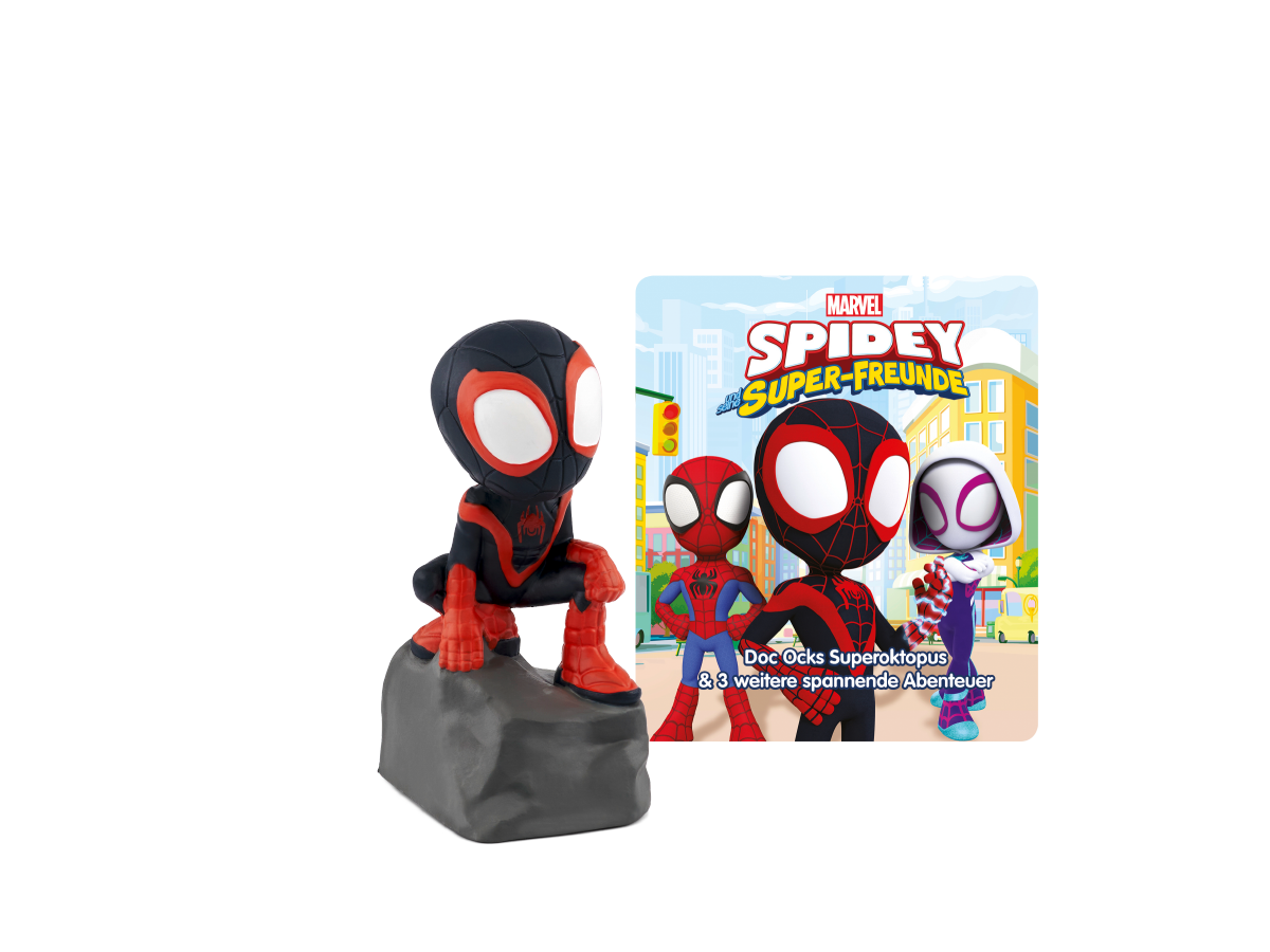 Tonies - German Spidey and Super Friends - Doc Ock's Super Octopus and 3 other exciting adventures - Marvel Spidey and His Amazing Friends