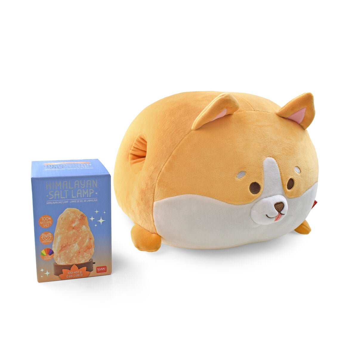 Legami - Corgi Yastık ve Himalayan Salt Lamp Seti