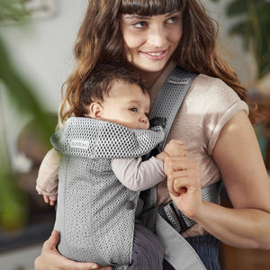 BabyBjorn Mini 3D Mesh Baby Carrier - Grey-Baby Carriers-Grey- | Natural Baby Shower