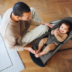 BabyBjörn Balance Soft Tri Fabric - Grey-Baby Bouncers-No Bouncer Toy- | Natural Baby Shower