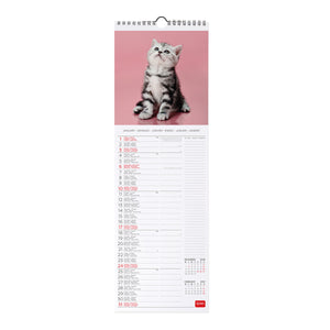 Legami - Kittens 2027 Wall Takvim - 16 x 49 cm