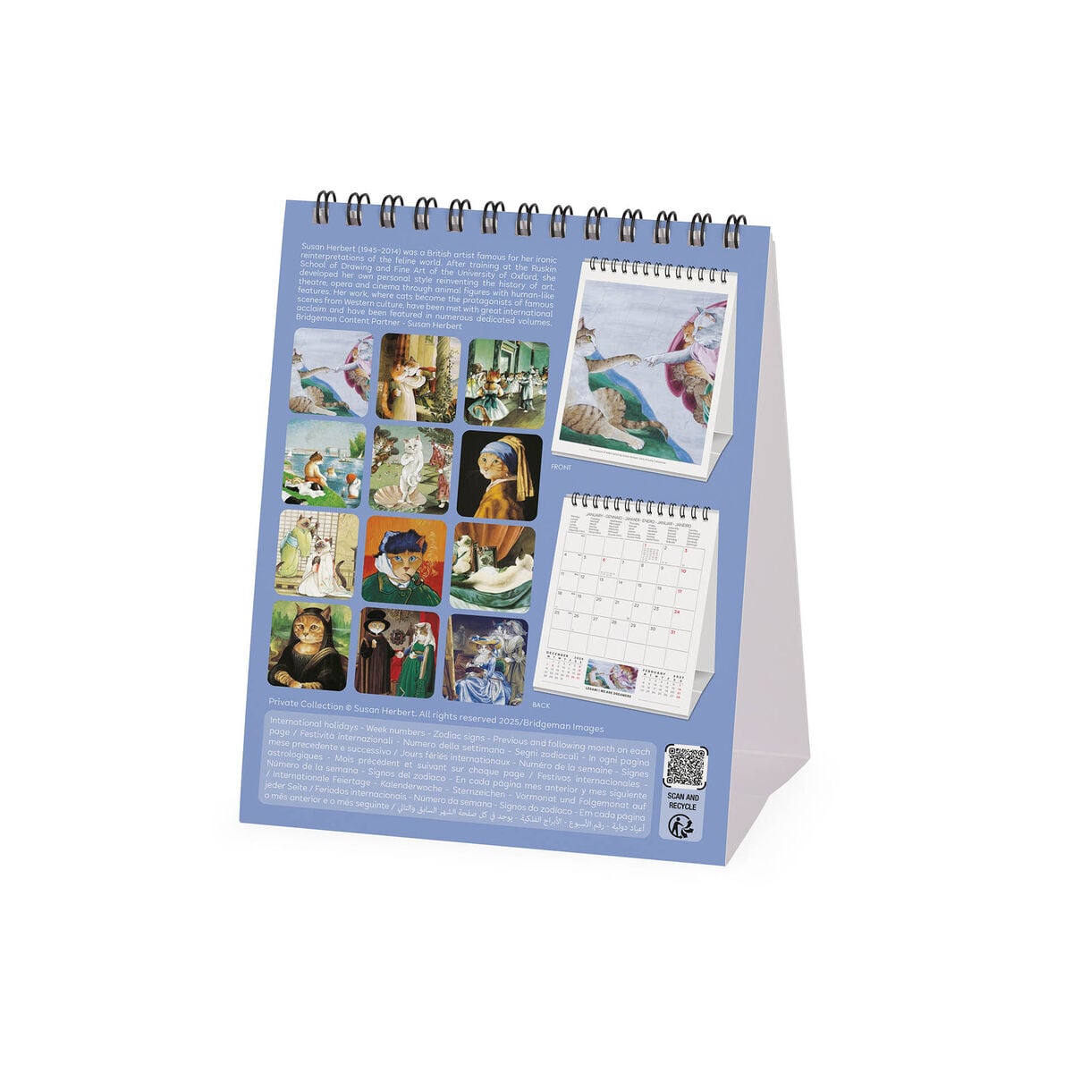 Legami - Mastercats 2027 Desk Takvim - 12 x 14.5 cm