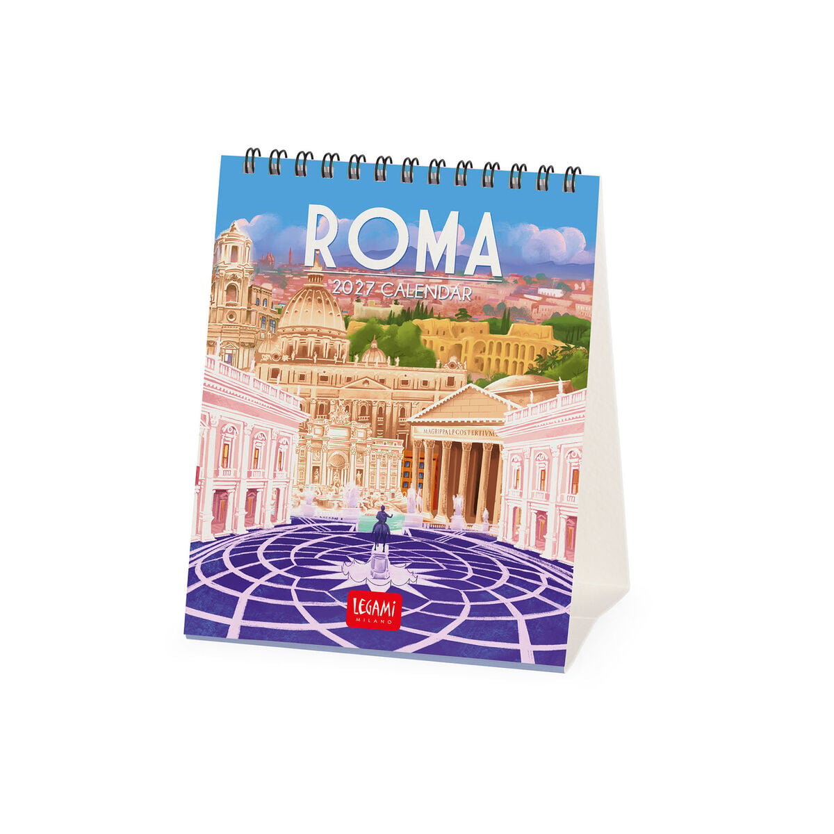 Legami - Rome 2027 Desk Takvim - 12 x 14.5 cm