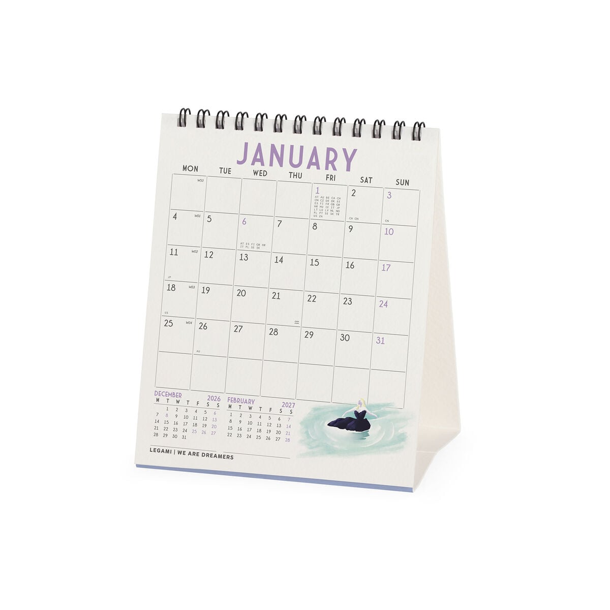 Legami - Rome 2027 Desk Takvim - 12 x 14.5 cm
