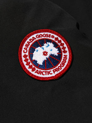 Canada Goose Kids Down Padded Logan Parka Jacket in Black
