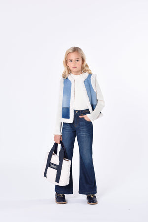 Chloé Girls Denim Jeans in Navy