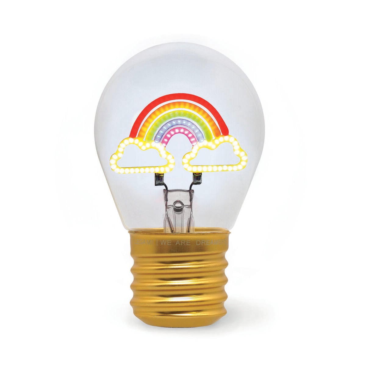Legami - Dekoratif Lightbulb-Shaped Table Lamp - Rainbow - Bulb Fiction