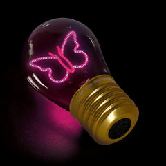 Legami - Dekoratif Lightbulb-Shaped Table Lamp - Butterfly - Bulb Fiction