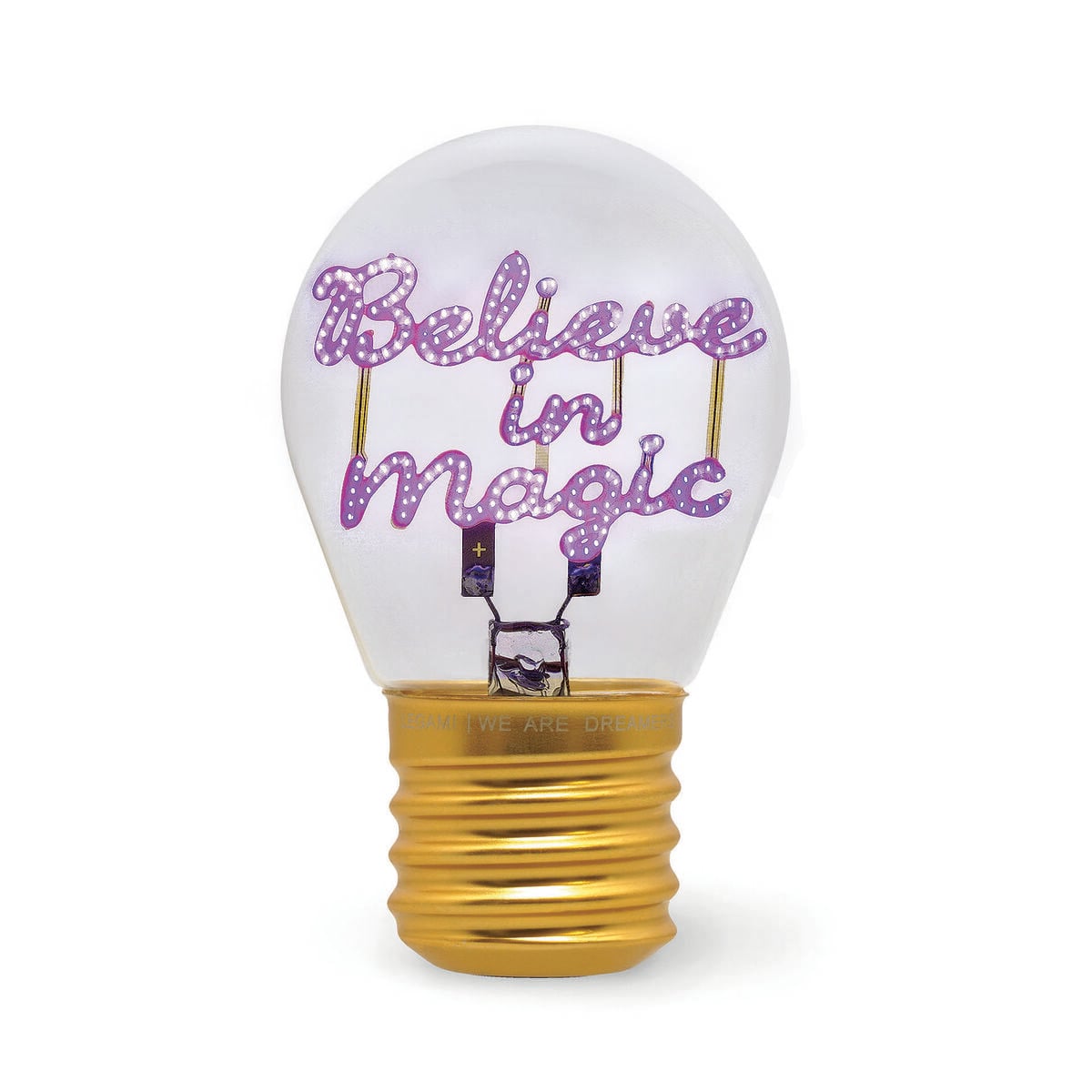 Legami - Dekoratif Lightbulb-Shaped Table Lamp - Believe in Sihir - Bulb Fiction
