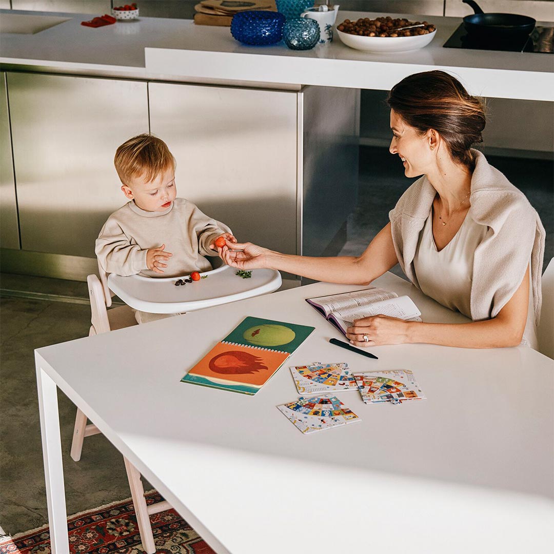 CYBEX Click & Fold Highchair - Stone Blue-Highchairs-Stone Blue- | Natural Baby Shower