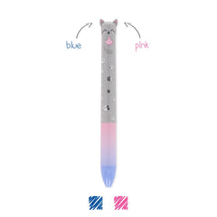 Legami - Kitty Two-Colour Ballpoint Kalem - Click&Clack