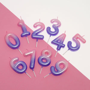 Legami - Pink Doğum Günü Cake Candle - 9 - Mutlu Doğum Günü Candle