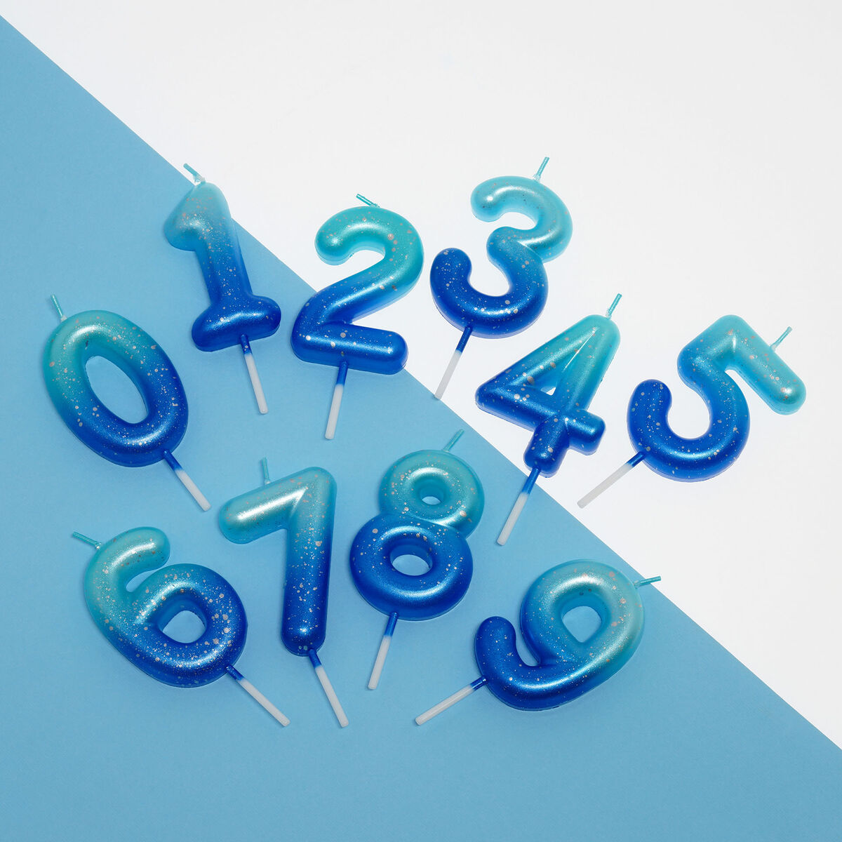 Legami - Blue Doğum Günü Cake Candle - 7 - Mutlu Doğum Günü Candle