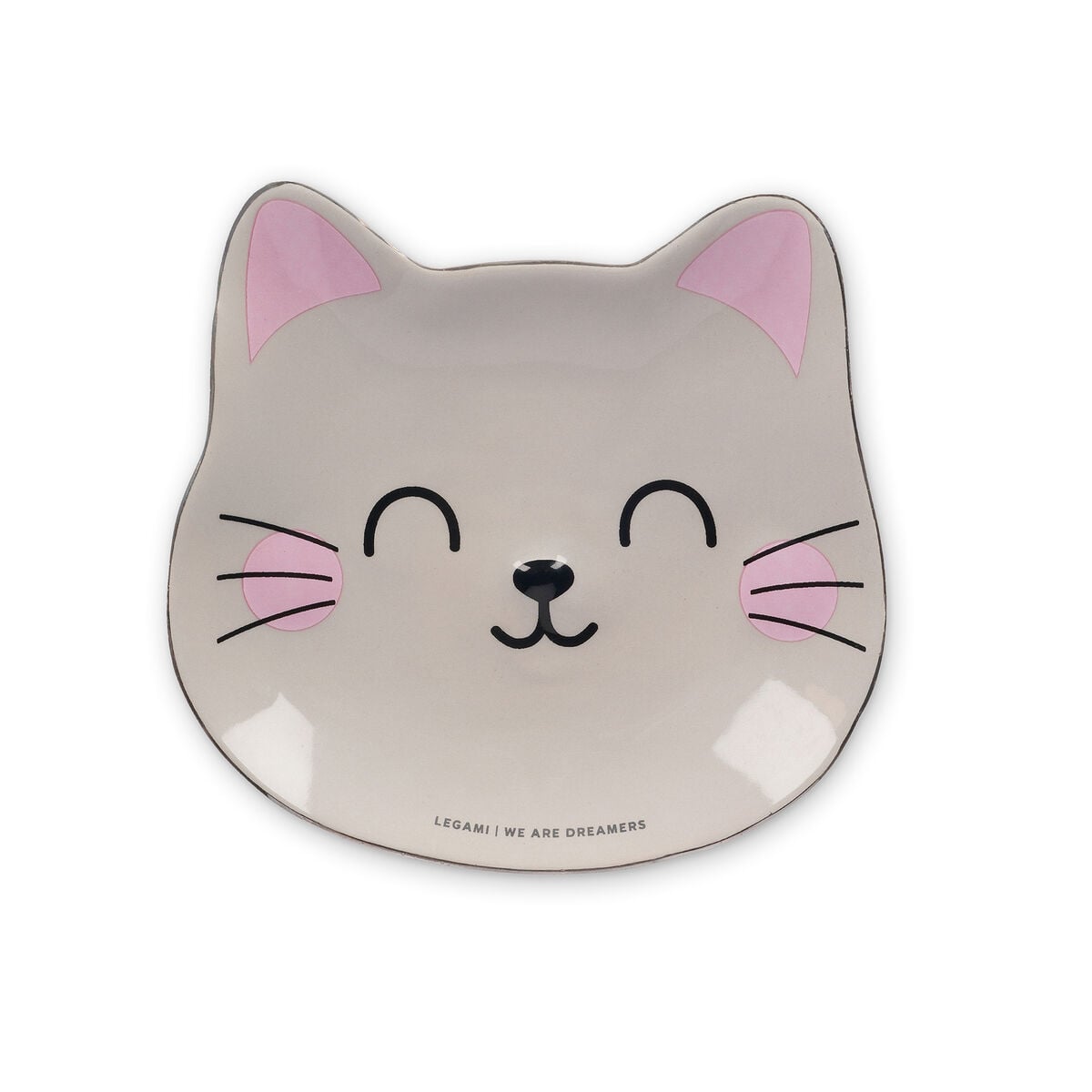Legami - Hand-Decorated Ceramic Trinket Dish - Kitty - Rings & Things