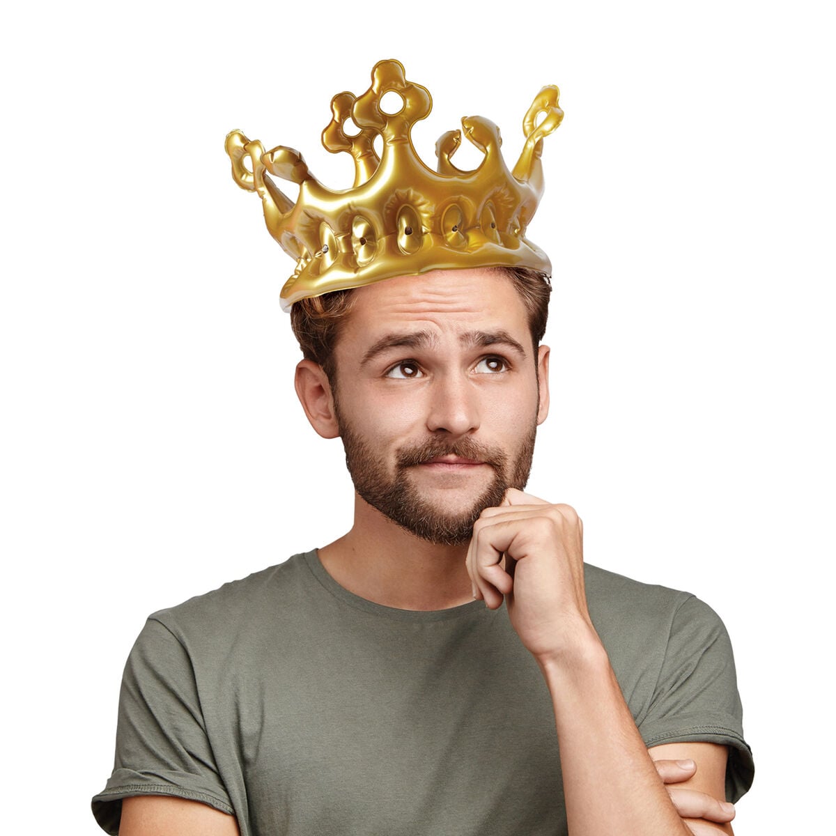 Legami - Gold Inflatable Crown - King - Parti King