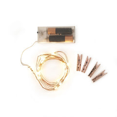 Legami - Copper Wire Lights ile Photo Tutucu Clips