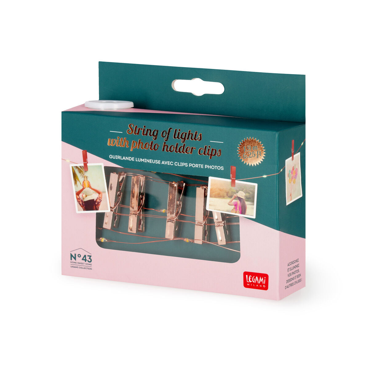 Legami - Copper Wire Lights ile Photo Tutucu Clips