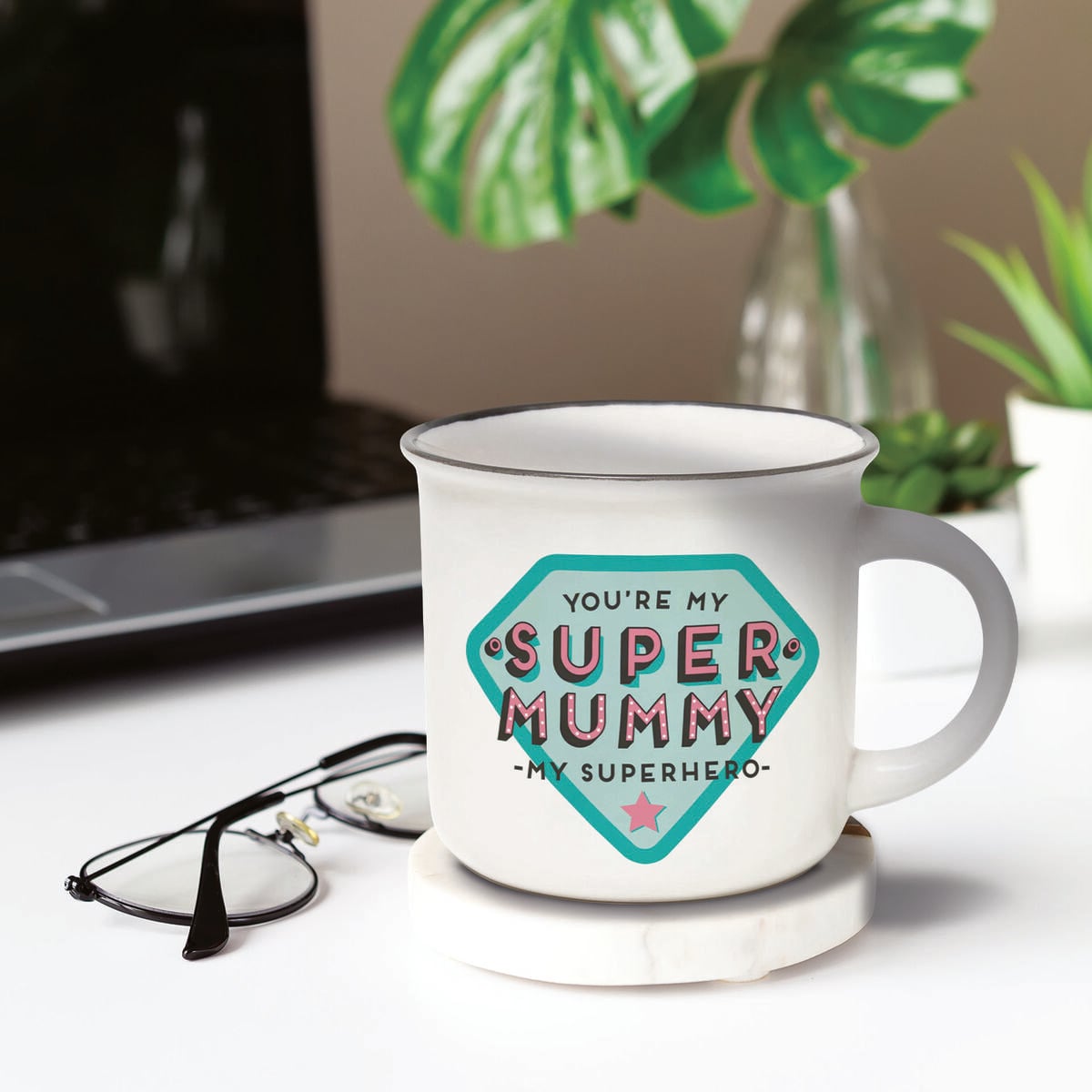 Legami - Porcelain Kupa - Süper Mummy - Cup-Puccino