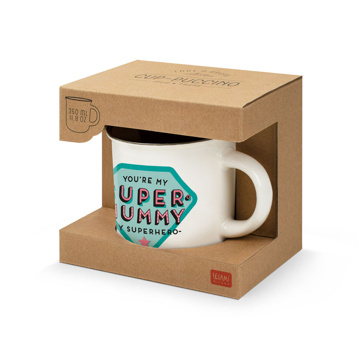 Legami - Porcelain Kupa - Süper Mummy - Cup-Puccino