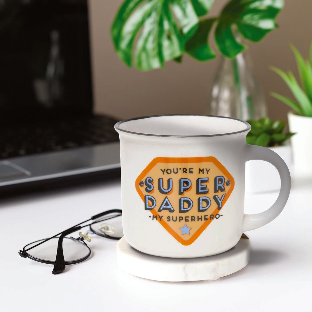 Legami - Porcelain Kupa - Süper Daddy - Cup-Puccino