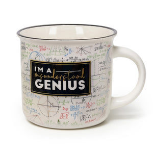 Legami - New Bone China Porcelain Kupa ile Genius-Themed Illustration. 350 ml capacity. ideal Gift Idea f