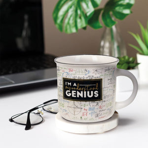 Legami - New Bone China Porcelain Kupa ile Genius-Themed Illustration. 350 ml capacity. ideal Gift Idea f