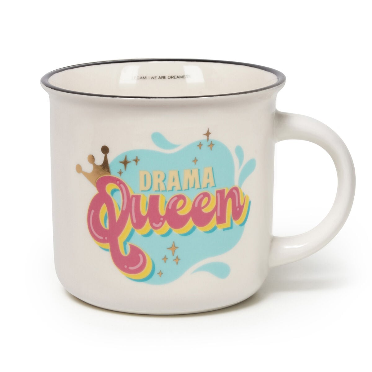 Legami - New Bone China Porcelain Kupa ile Drama Queen-Themed Illustration