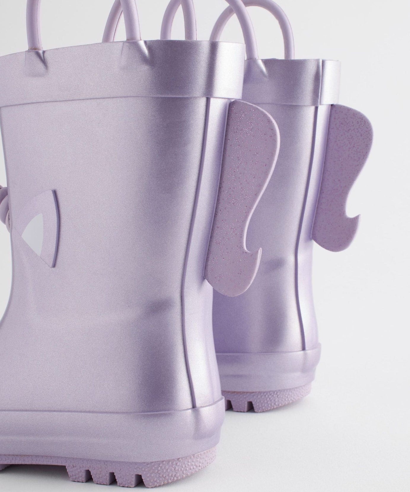 Dinossi - Leylak Mor Unicorn Yumuşak Tabanlı Kız Çocuk Polarlı Yağmur Çizmesi - 29-Dinossi