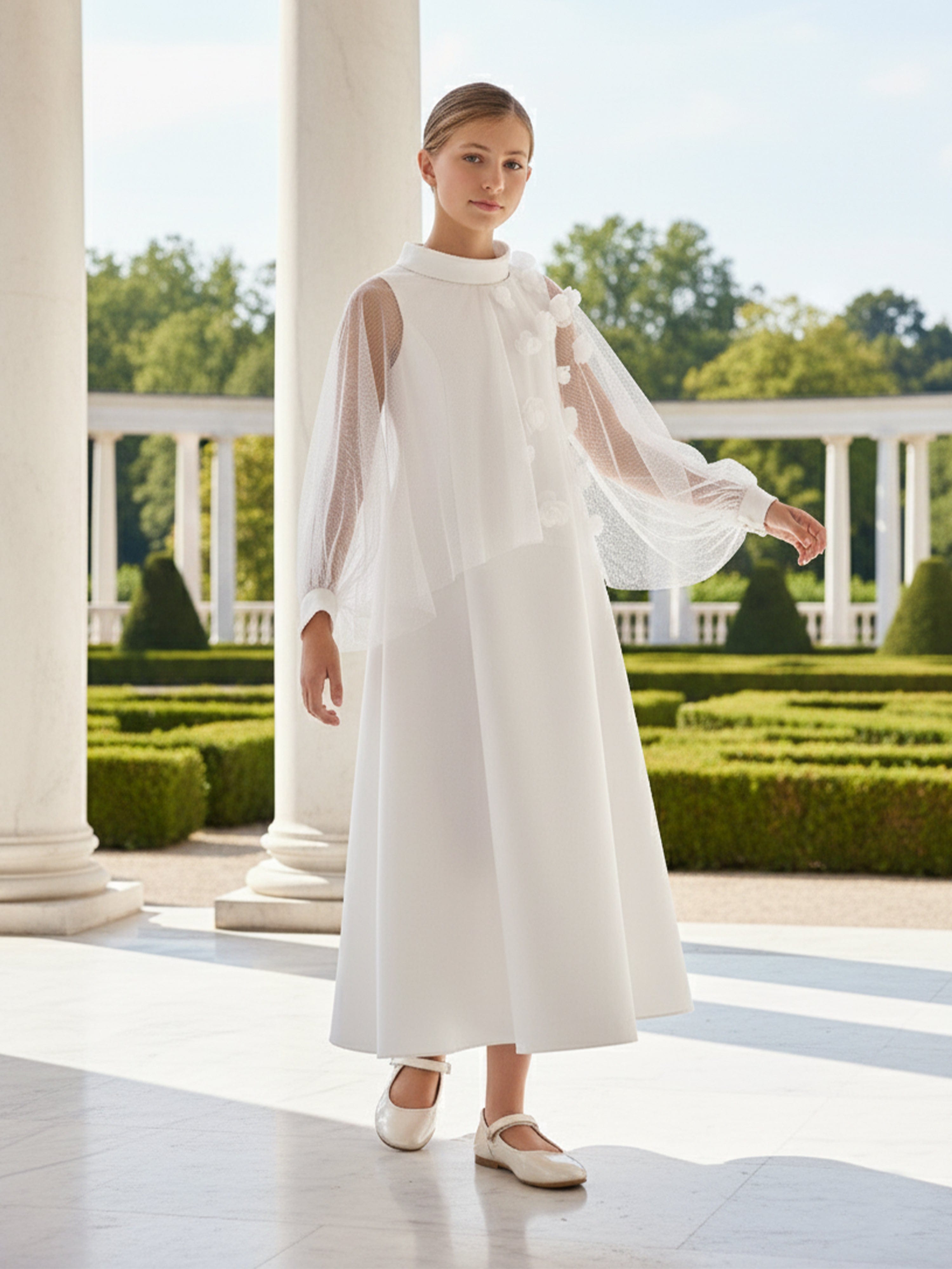 Dress & Fleur Girls Occasion Dress in Ivory