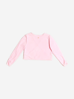 Danskin Girls Rhythm Wrap Top in Pink