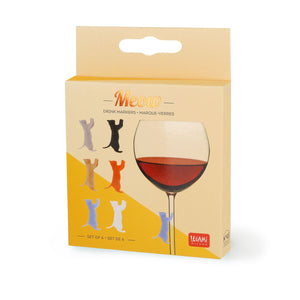 Legami - Seti 6 Drink Markers - Kitty Multicolour - Meow