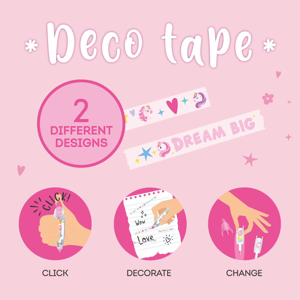 Legami - Tek Boynuzlu At Tape Kalem Decoration - Deco Tape