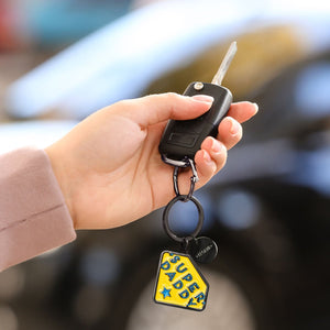 Legami - Enamel Key Chain - Süper Daddy - What a Anahtarlık!