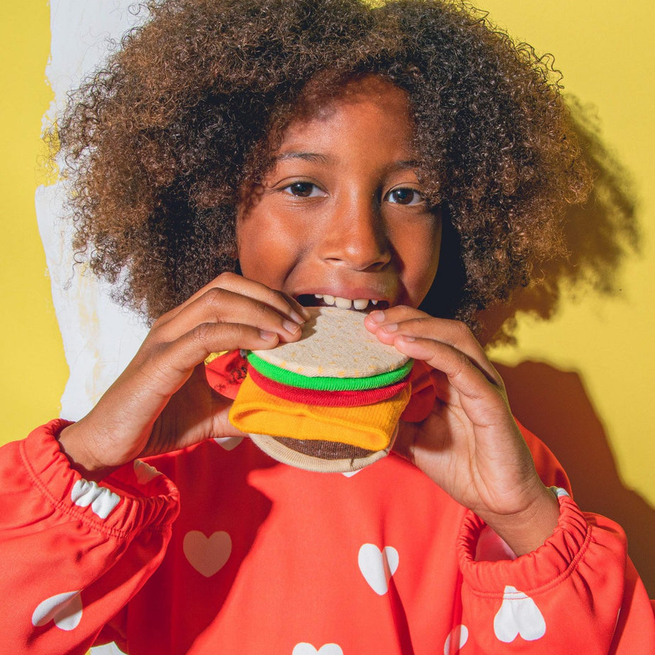 Eat My Socks - Çocuk Cheeseburger Çorap-Dinossi