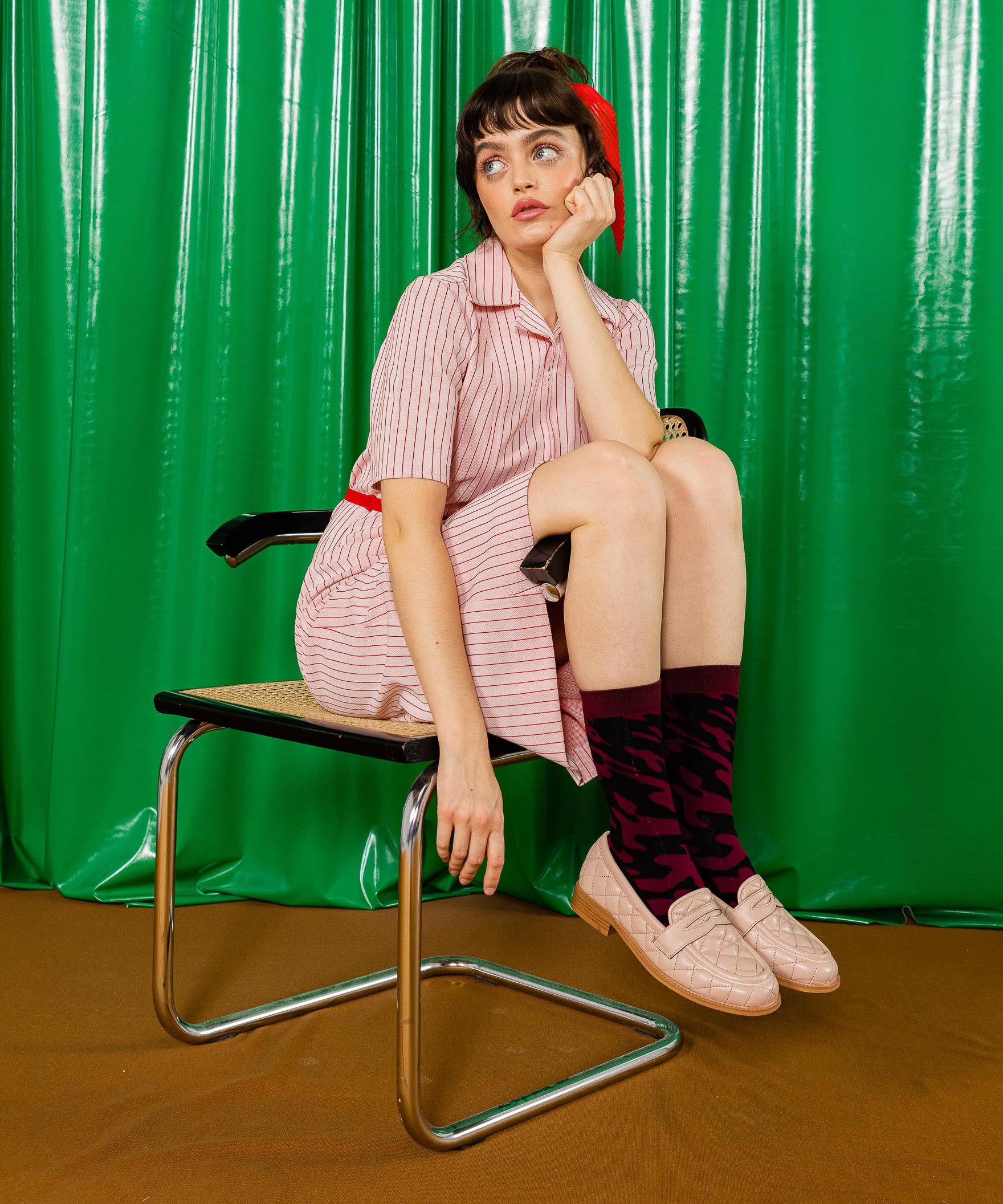 Eat My Socks - Yetişkin Kırmızı Şarap Çorap-Dinossi