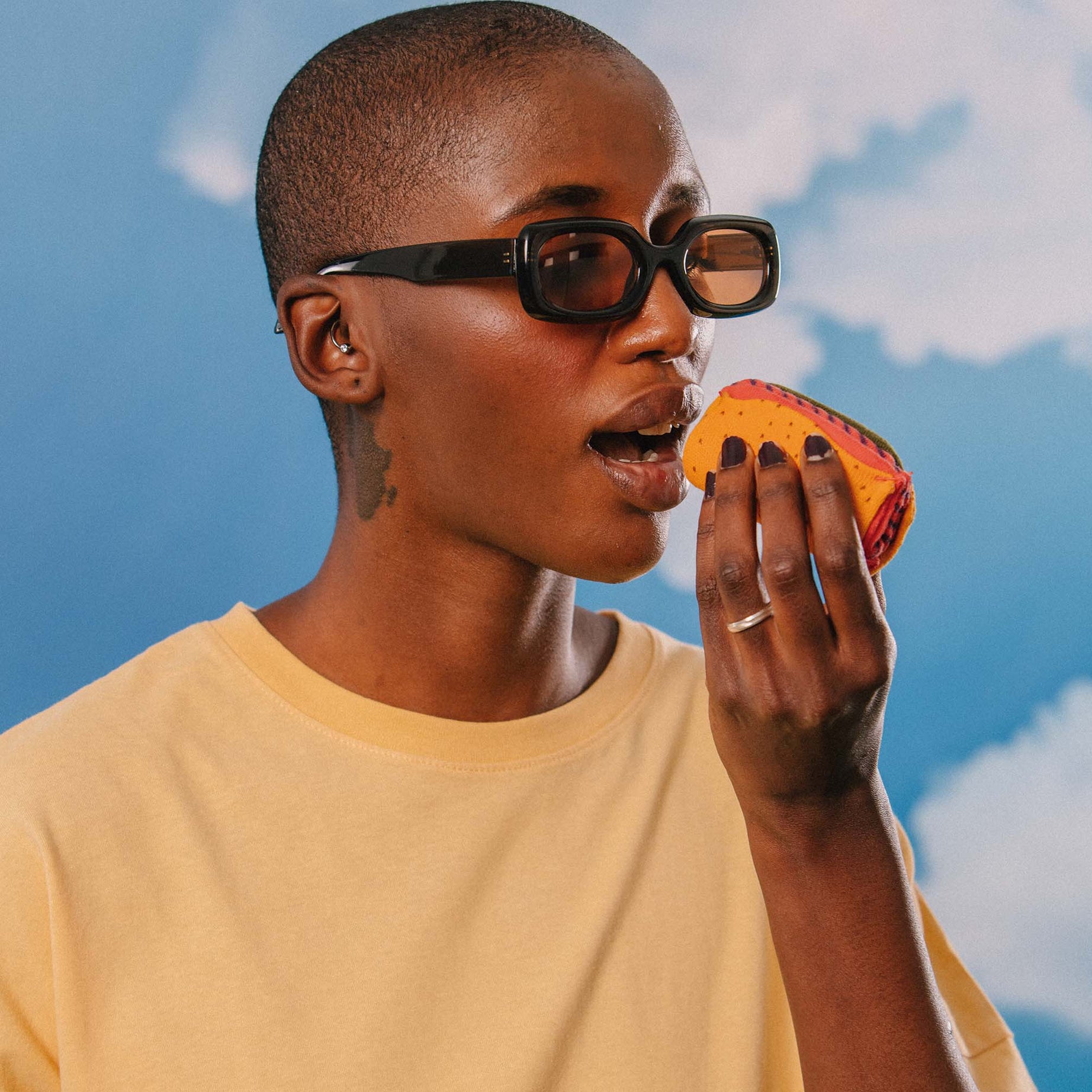 Eat My Socks - Yetişkin Baharatlı Taco Çorap - Dinossi