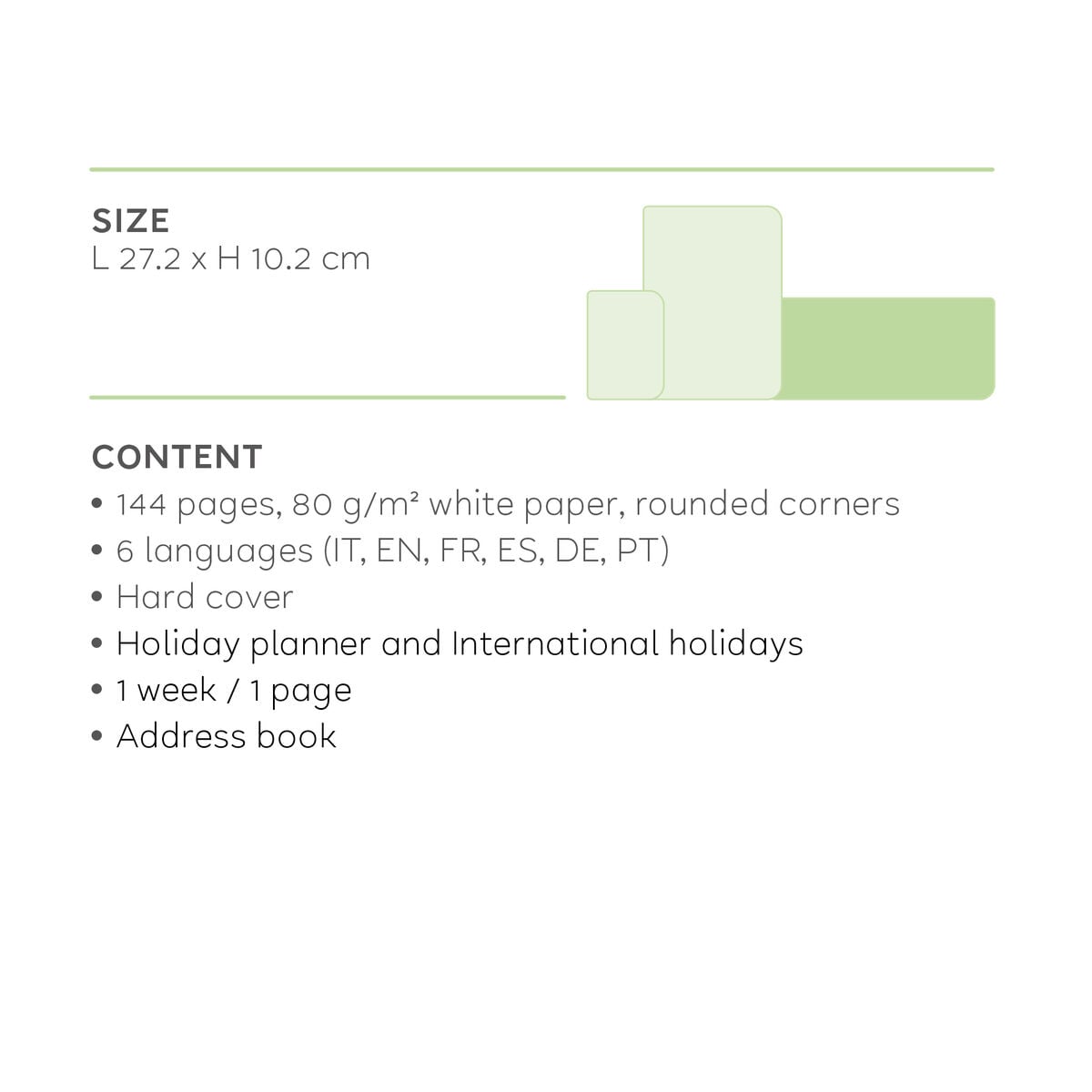 Legami - 12-Month Desk Planner 2027 - Kitty
