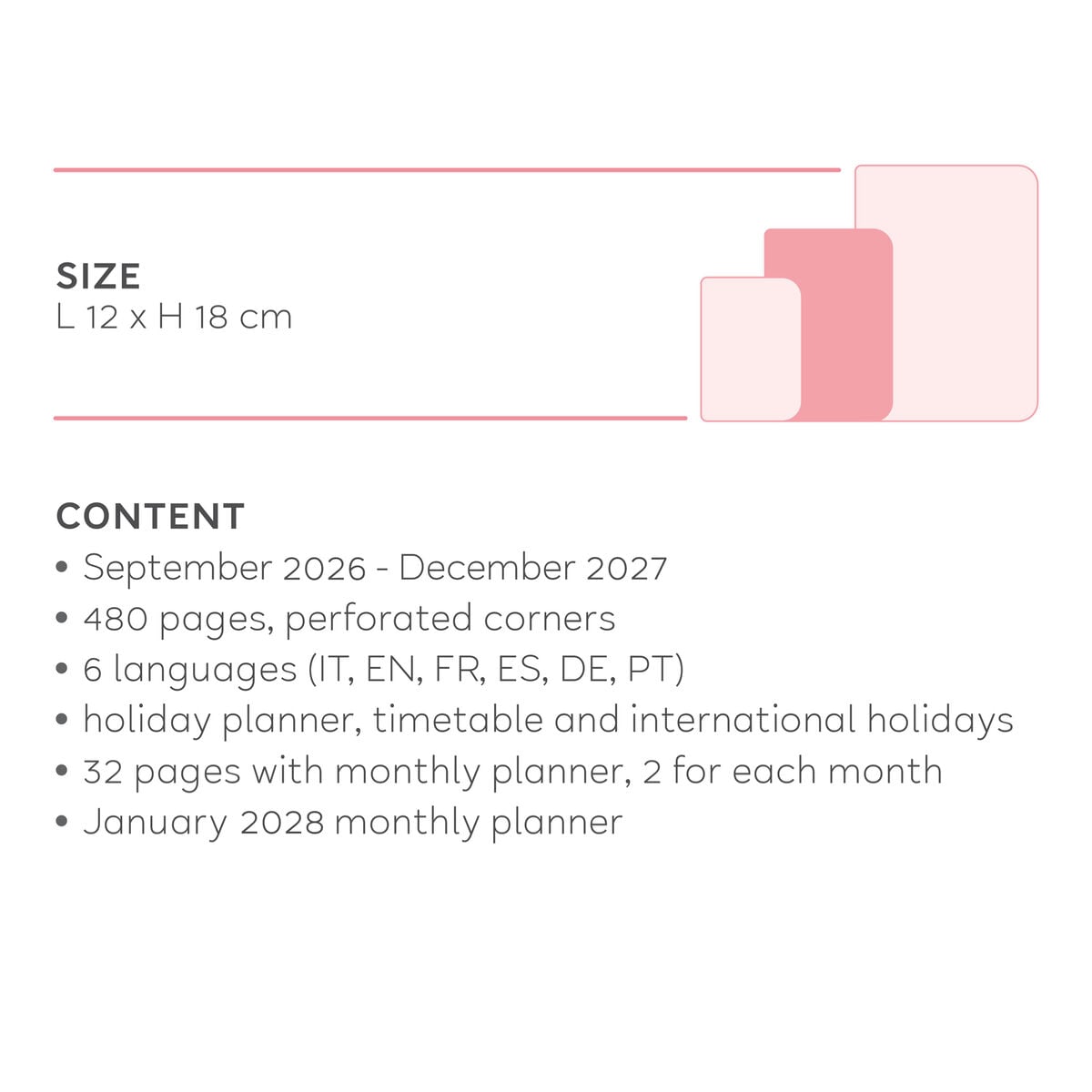Legami - 16-Month Medium Daily Günlük 2026/2027 - Deep Teal
