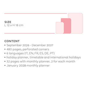 Legami - 16-Month Medium Daily Günlük 2026/2027 - Deep Teal