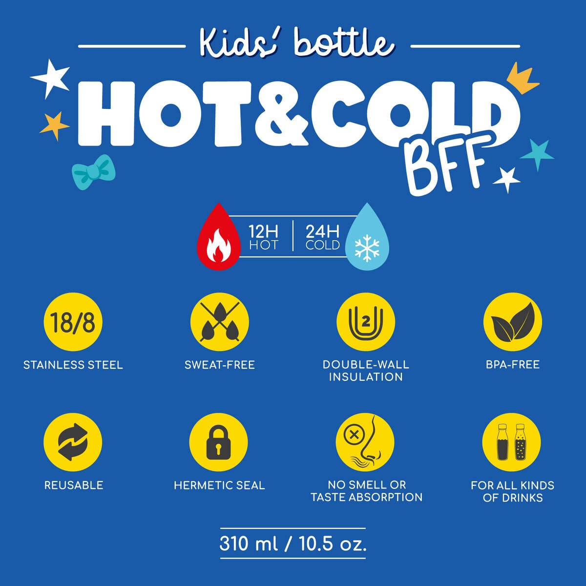 Legami - Vakum Şişe Çocuklar İçin - Penguin - Hot&Cold BFF