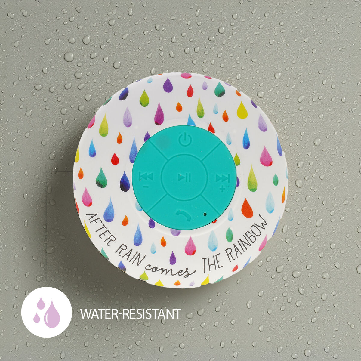 Legami - After Rain wasserabweisender Bluetooth®-Freisprechlautsprecher - Singen unter der Dusche