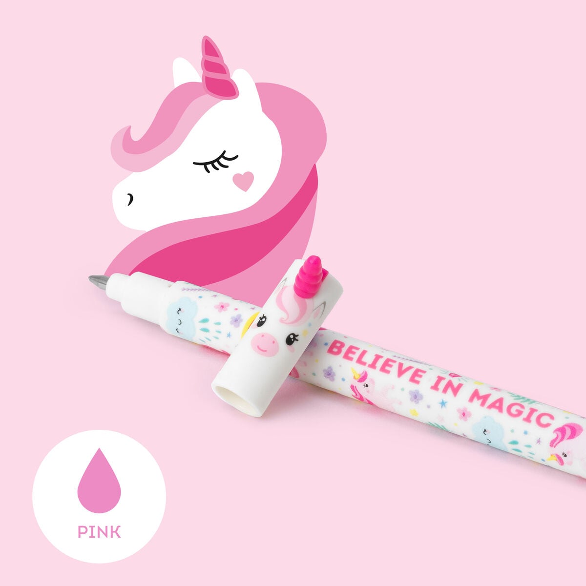 Legami - "Believe In Sihir" Tek Boynuzlu At Erasable Kalem