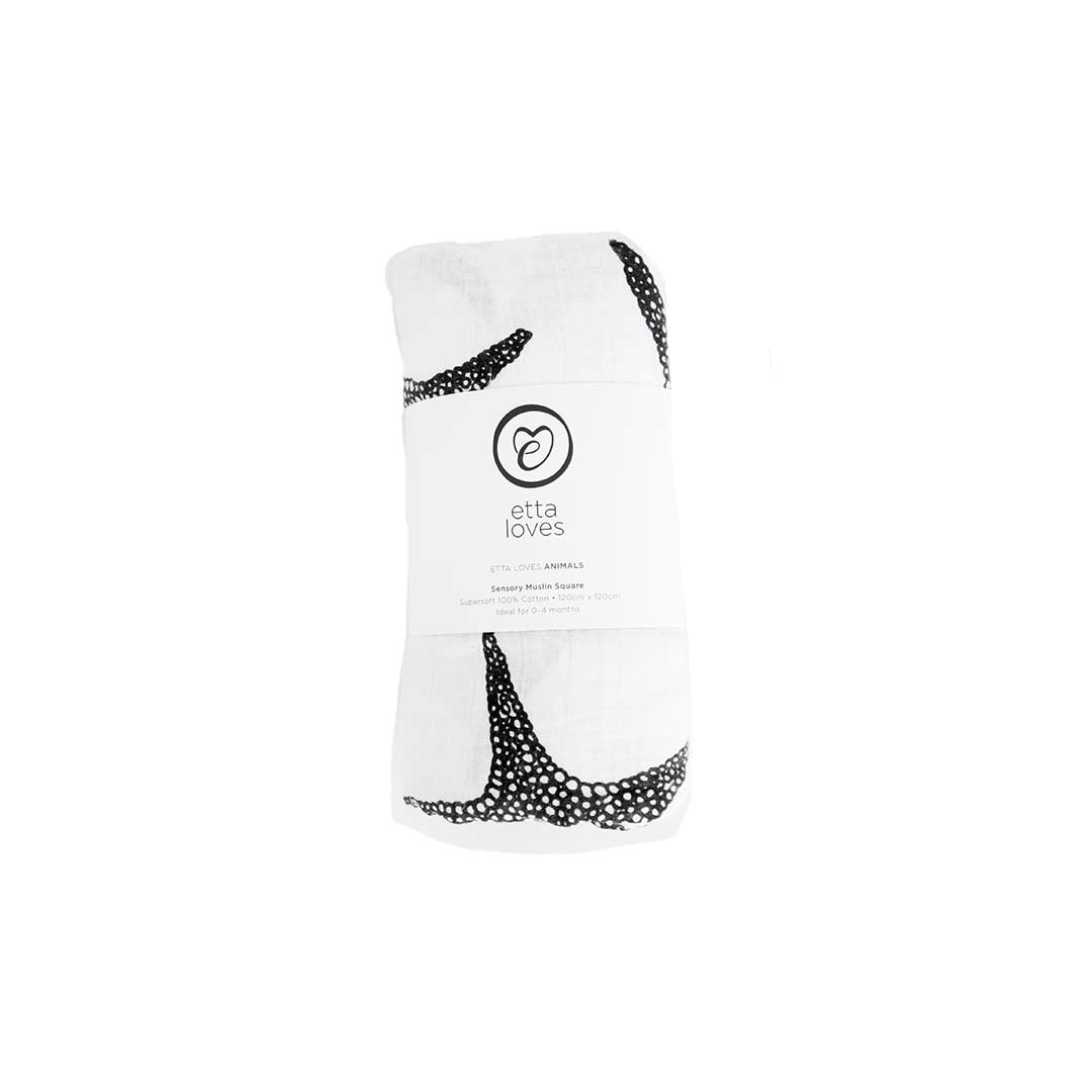 Etta Loves XL Muslin 0-4m - Starfish-Muslin Wraps-Starfish- | Natural Baby Shower