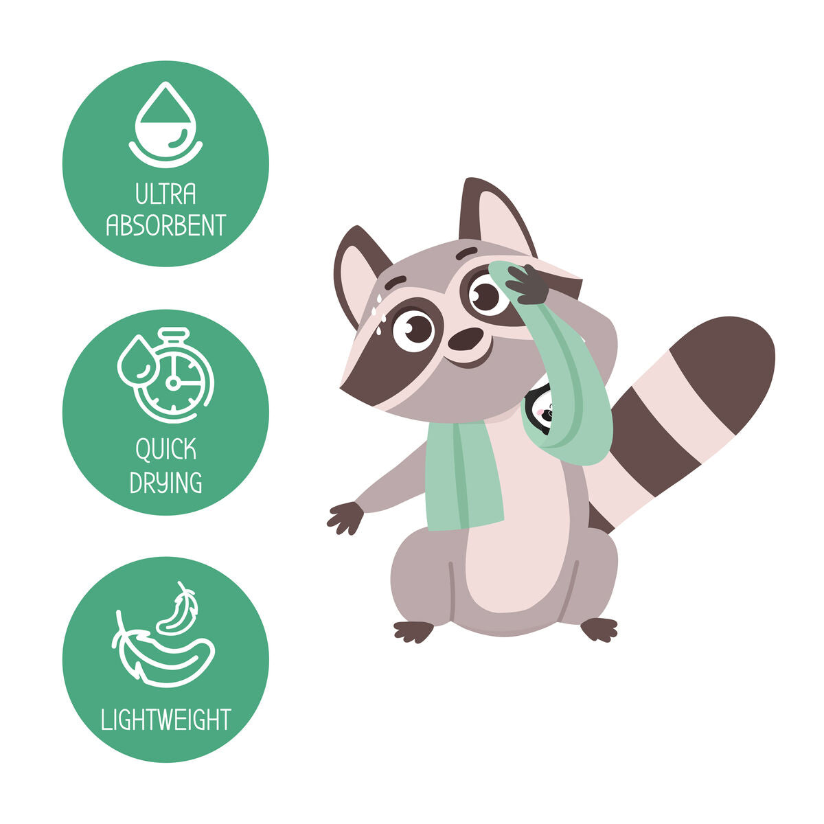 Legami - Panda Fitness Towel